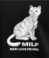 RIPNDIP Man I love Felines Black T-Shirt
