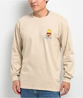 RIPNDIP Mother Mary Sand Long Sleeve T-Shirt