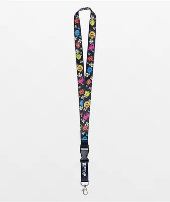 RIPNDIP Mr Nerm Black Lanyard