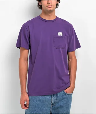 RIPNDIP Mummy Nerm Purple Pocket T-Shirt