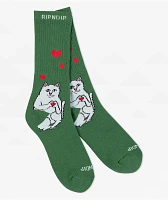 RIPNDIP Nermal Loves Dusty Pine Crew Socks