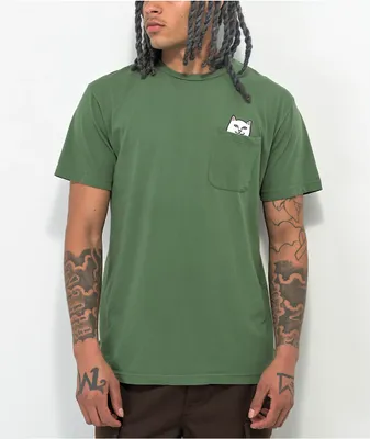 RIPNDIP Nermal Peace Green Pocket T-Shirt