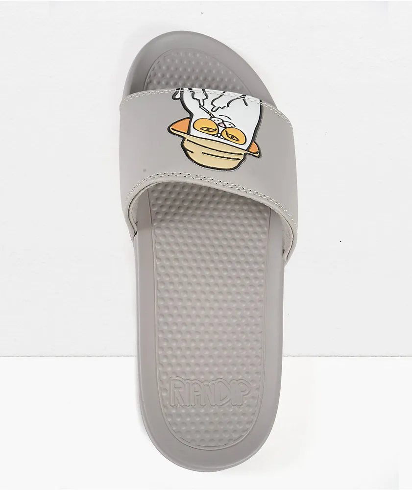 RIPNDIP Nermal S. Thompson Grey Slide Sandals