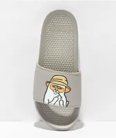 RIPNDIP Nermal S. Thompson Grey Slide Sandals