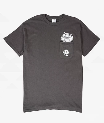 RIPNDIP Nermaniac Grey Pocket T-Shirt