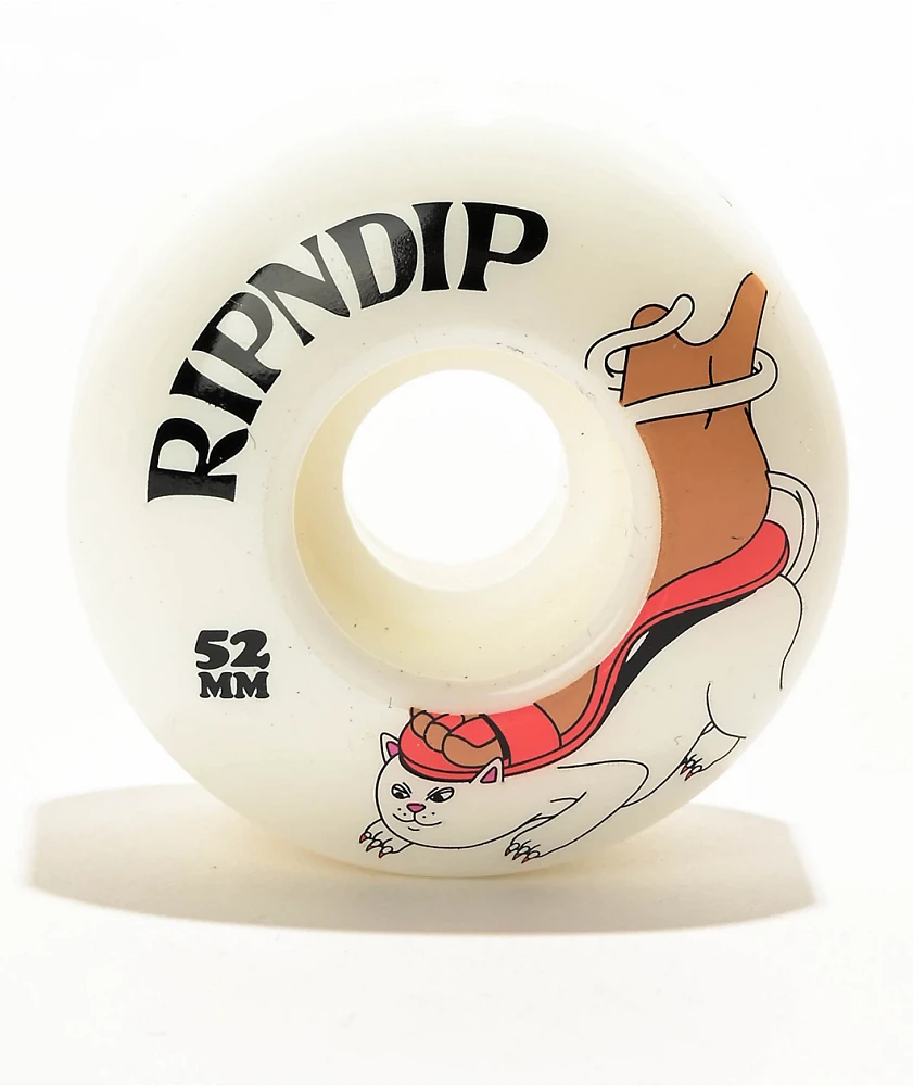 RIPNDIP Nermboutins 52mm White Skateboard Wheels