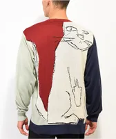 RIPNDIP Nermhol Red, White & Blue Knit Sweater