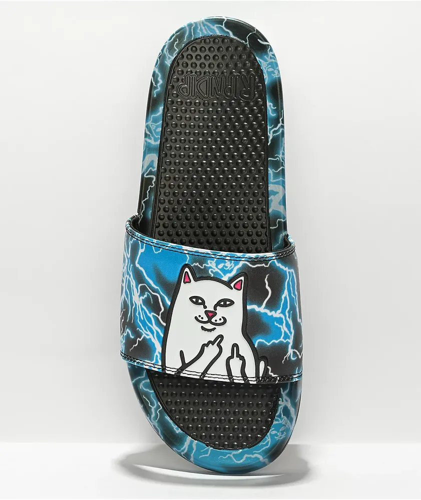 RIPNDIP Nikola Black & Blue Slide Sandals