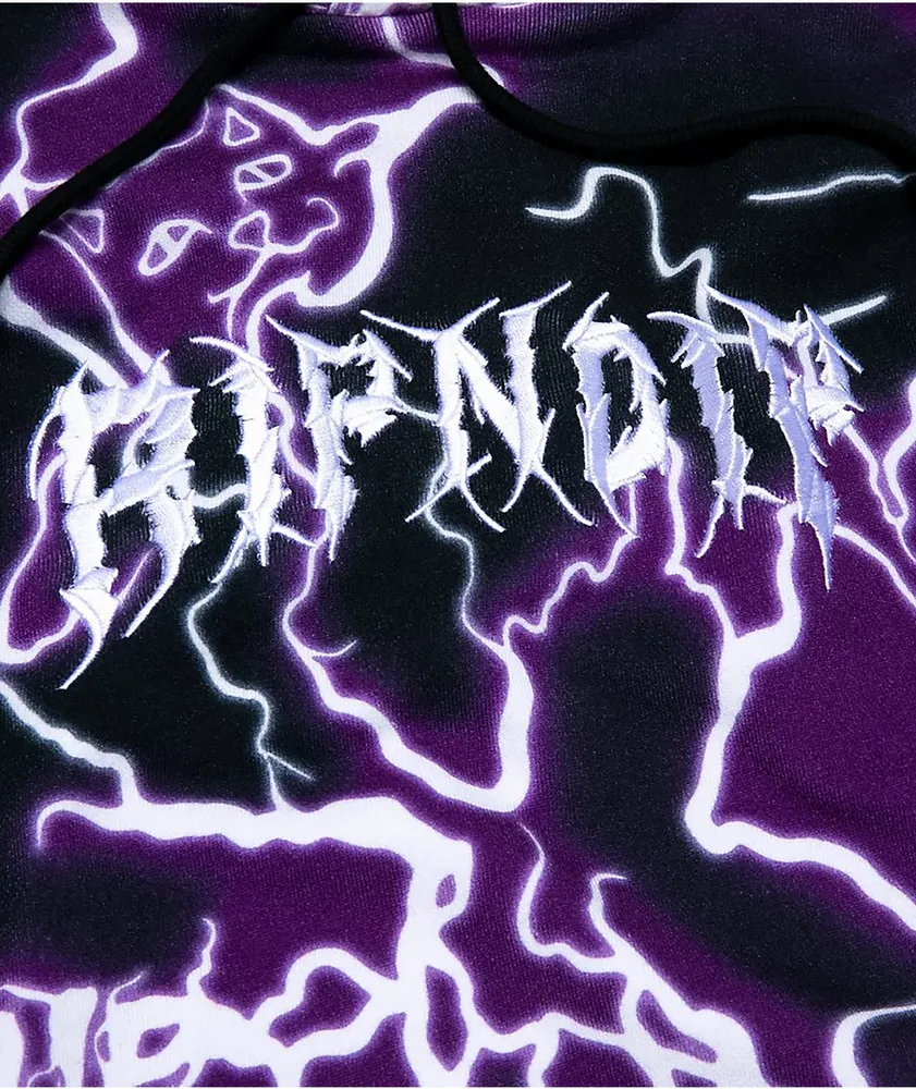 RIPNDIP Nikola Black & Purple Lightning Hoodie