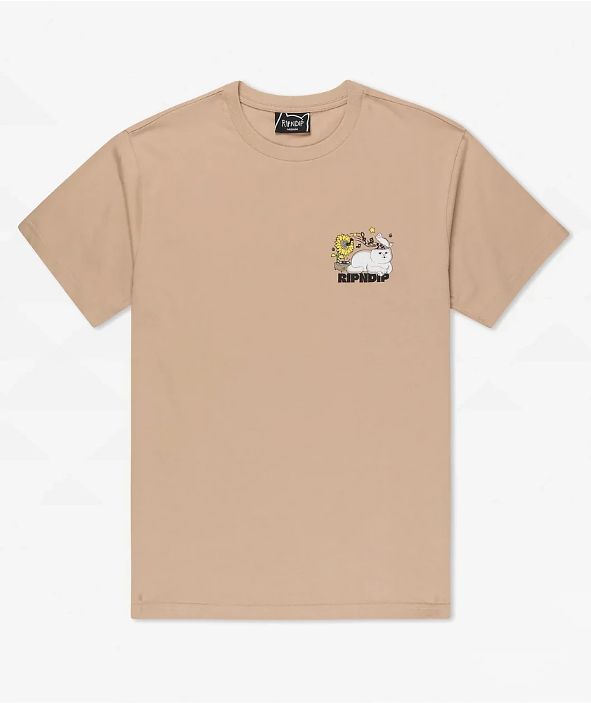 RIPNDIP No Music No Life Dusty Olive T-Shirt