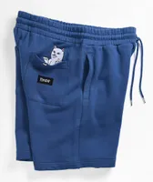 RIPNDIP Peek-A-Nerm Blue Sweat Shorts