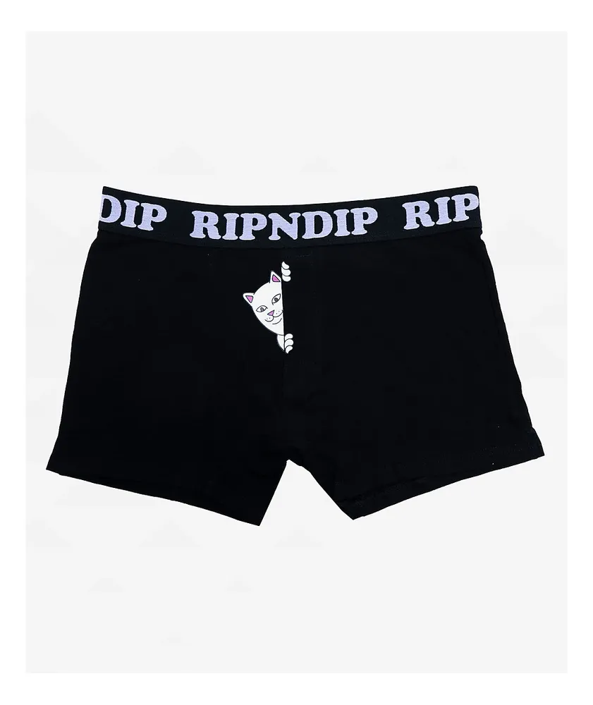 RIPNDIP Peeking Nermal Black Boxer Briefs