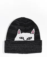 RIPNDIP Peeking Nermal Reflective Black Beanie