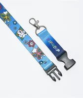 RIPNDIP Promised Land Blue Lanyard