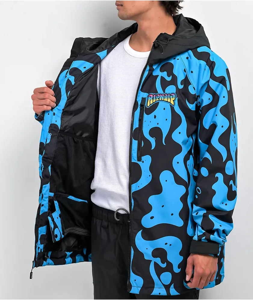 RIPNDIP Psychedelic Blue & Black 10K Snowboard Jacket