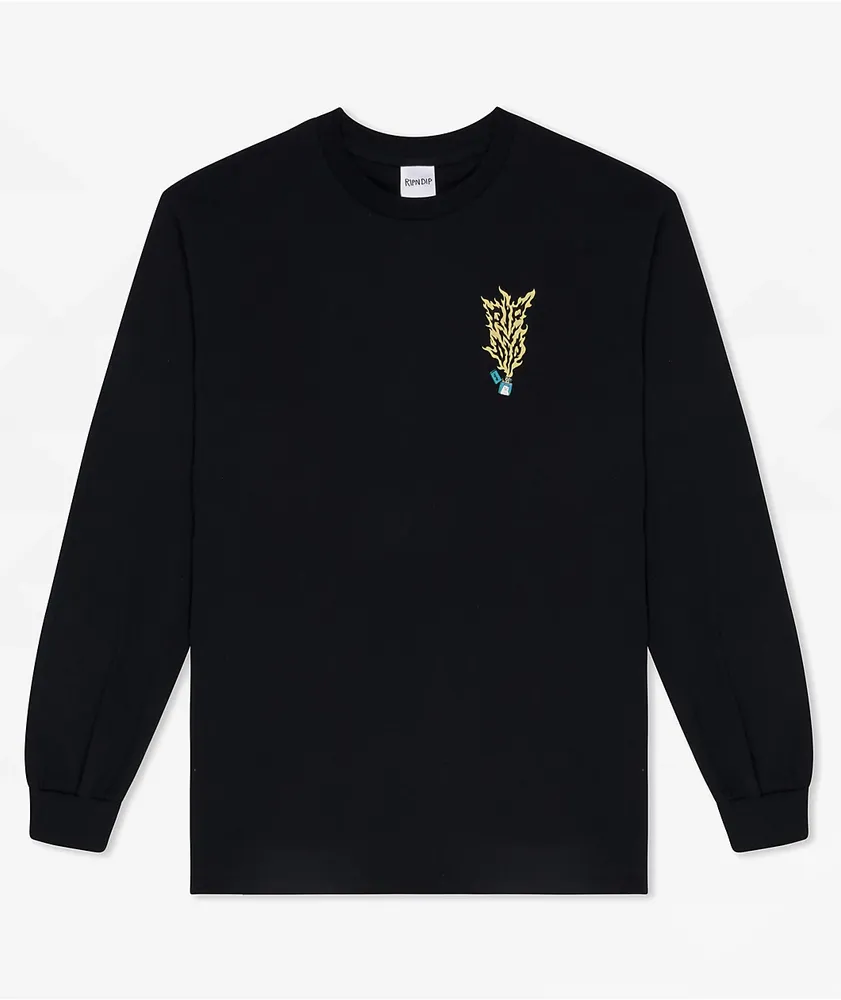 RIPNDIP RIPNLIT Black Long Sleeve T-Shirt