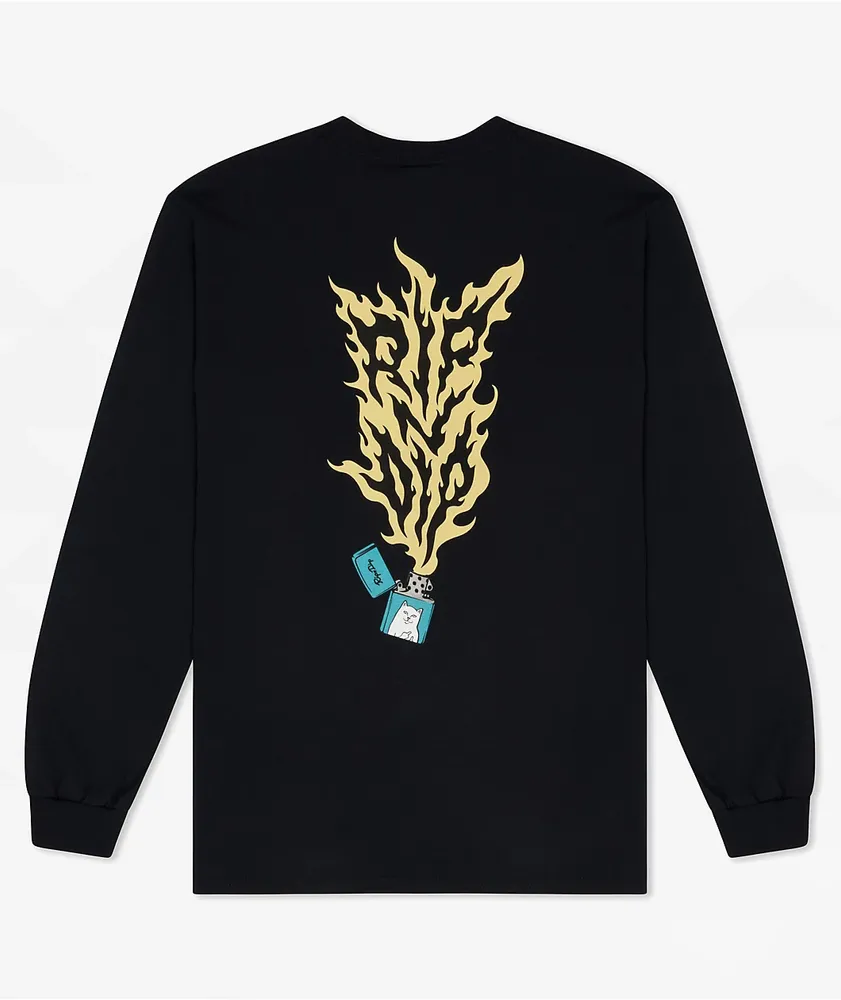 RIPNDIP RIPNLIT Black Long Sleeve T-Shirt