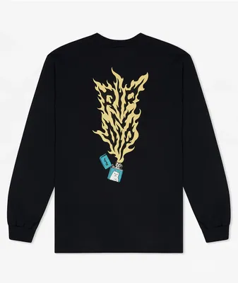 RIPNDIP RIPNLIT Black Long Sleeve T-Shirt