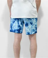 RIPNDIP Rip N Tail Blue Tie Dye Sweat Shorts