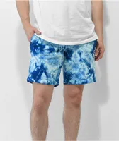 RIPNDIP Rip N Tail Blue Tie Dye Sweat Shorts