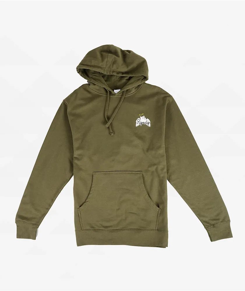 RIPNDIP Shadow Friend Army Green Hoodie