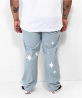 RIPNDIP Sprinkles Wide Leg Blue Denim Jeans