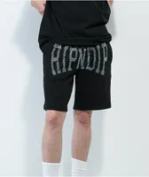 RIPNDIP Summer Revenge Black Sweat Shorts