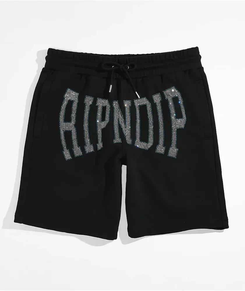 RIPNDIP Summer Revenge Black Sweat Shorts