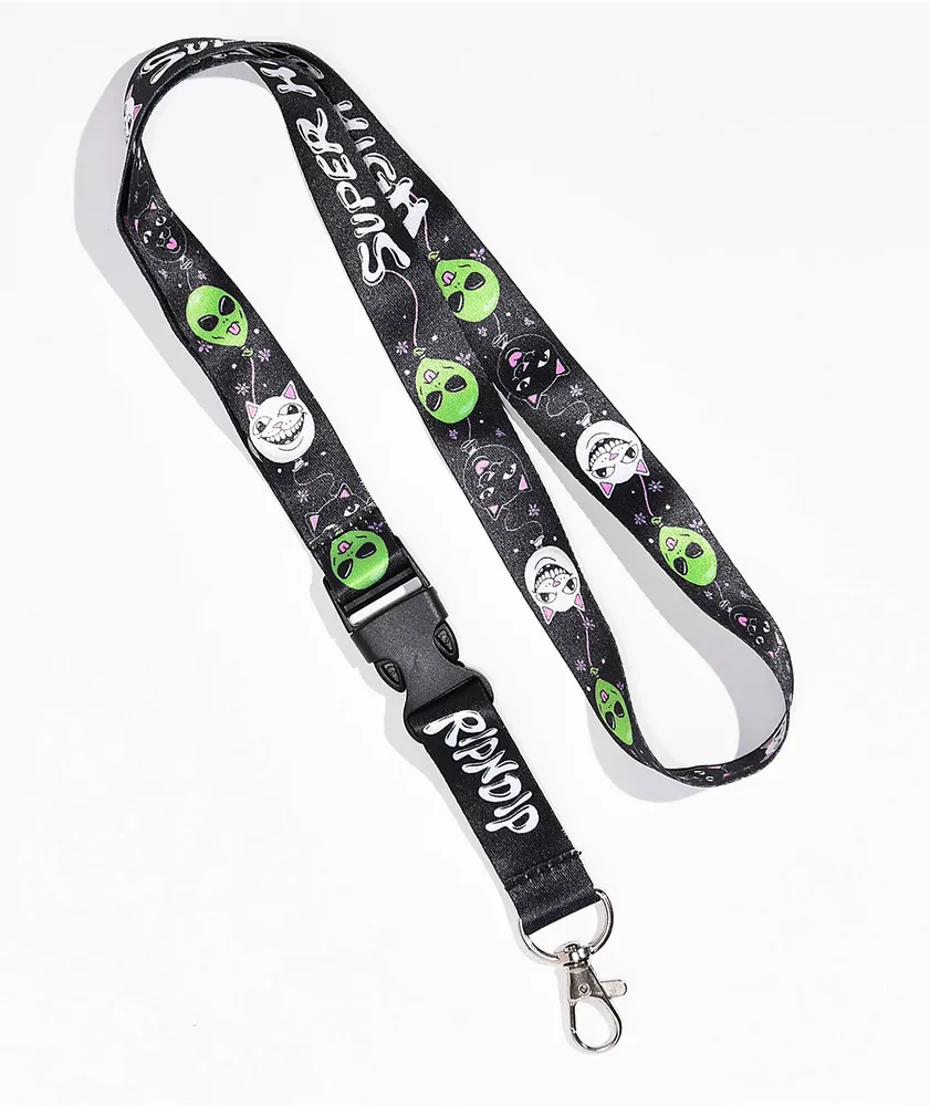 RIPNDIP Super High Black Lanyard