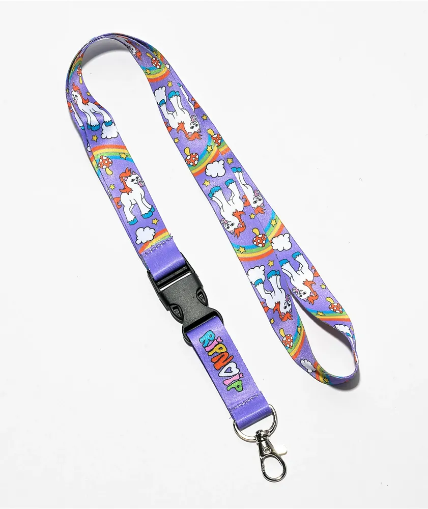 RIPNDIP Taste The Rainbow Purple Lanyard