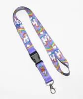 RIPNDIP Taste The Rainbow Purple Lanyard