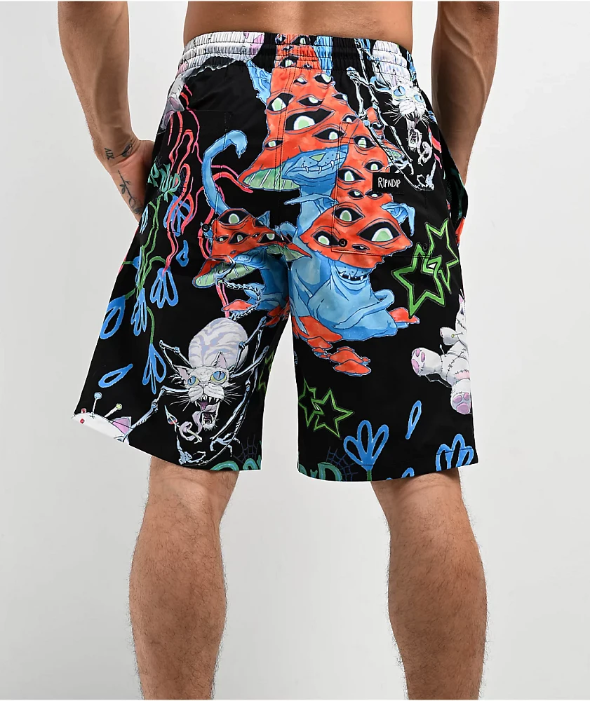 RIPNDIP Travis Black Board Shorts