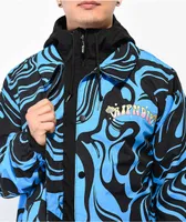 RIPNDIP Trippy Treat Black & Blue 10K Snowboard Jacket 2023