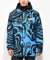 RIPNDIP Trippy Treat Black & Blue 10K Snowboard Jacket 2023