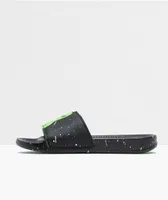 RIPNDIP We Out Here Black & Neon Slide Sandals