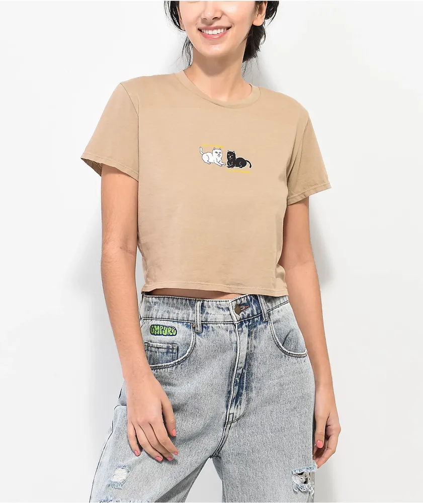 RIPNDIP You Love Me Tan Crop T-Shirt