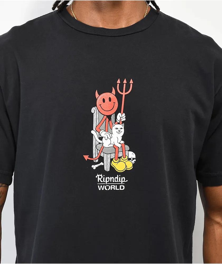 RIPNDIP x World Industries Devilman & Nerm Black T-Shirt