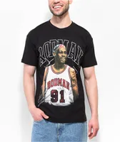 RODMAN BRAND Signature Hair Black T-Shirt