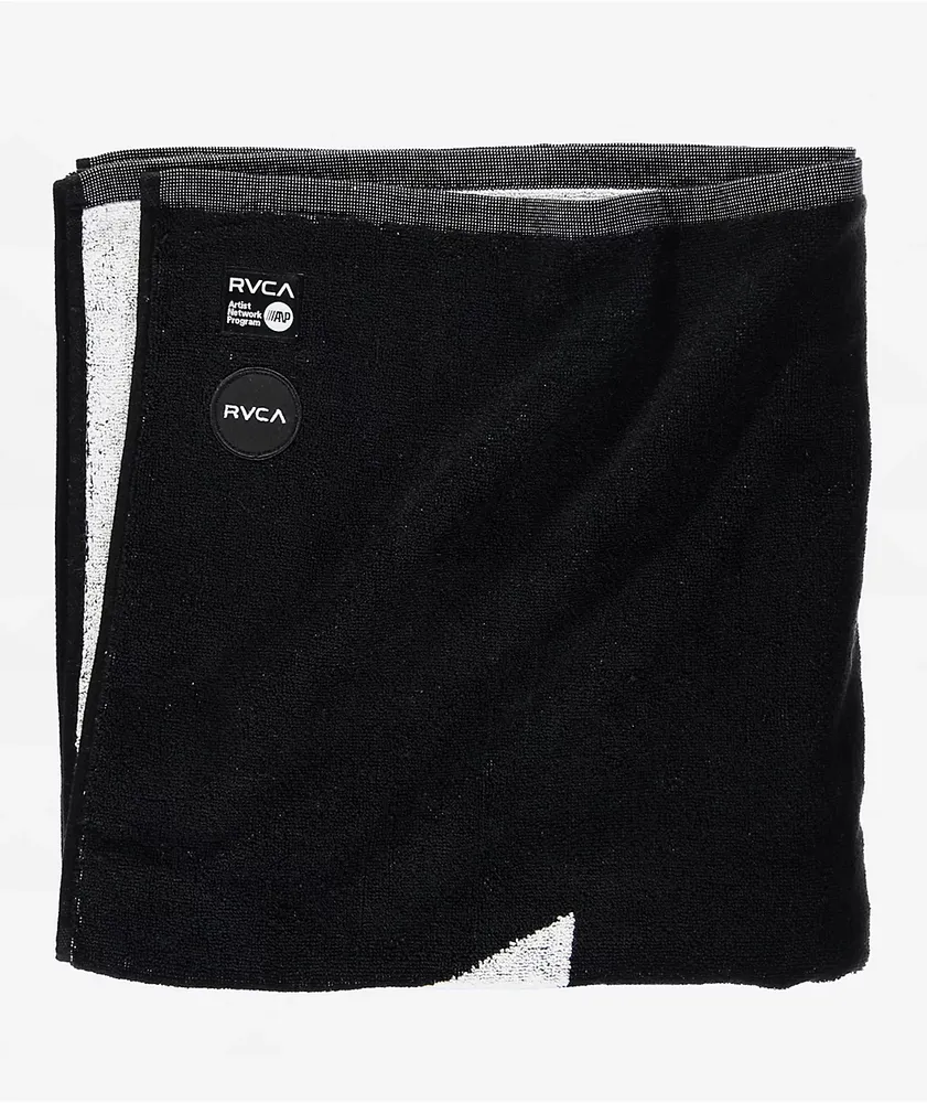 RVCA ANP Black Beach Towel