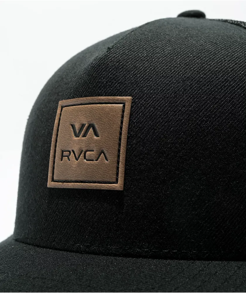 RVCA All The Way Black Trucker Hat