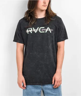 RVCA Big Stencil Black Wash T-Shirt