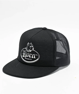 RVCA Bull Terrier Black Trucker Hat