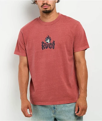 RVCA Burn Notice Rust T-Shirt