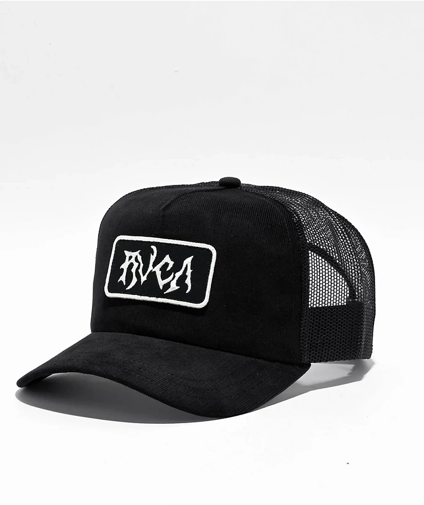 RVCA Call Box Black Trucker Hat