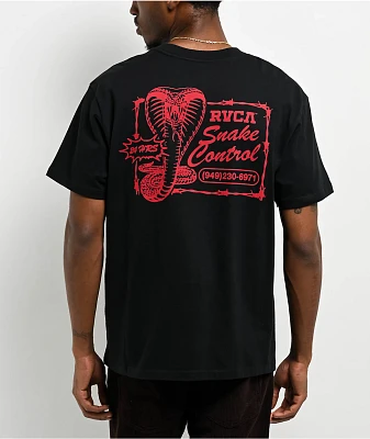 RVCA Cobra Services Black T-Shirt