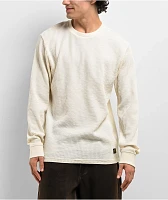 RVCA Day Shift Off White Thermal Long Sleeve T-Shirt