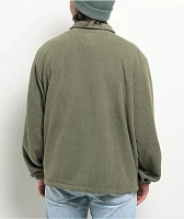 RVCA Downtown Olive Fleece Coaches Jacket