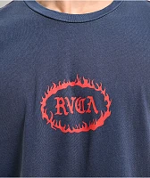 RVCA Firebrand Blue Pigment Dye T-Shirt