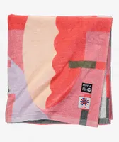 RVCA Jesse Brown Pink Beach Towel