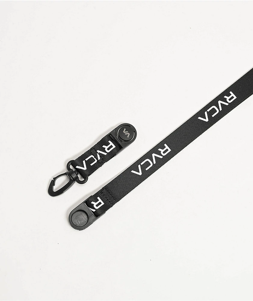 RVCA Logo Black Lanyard